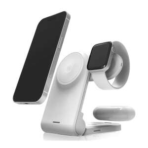 STM ChargeTree MAG - Mobilna ładowarka bezprzewodowa 3w1 z MagSafe (biały) 105544865 - Bezprzewodowa ładowarka