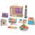 Set complet Moni Tooky Montessori Cutie Educațională TK752 cu jucării de stivuire, banc de ciocănit și puzzle de sortare a formelor