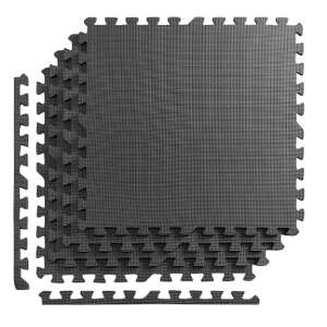 4FIZJO Hubové puzzle 120x120cm (4ks 60x60cm) #čierna