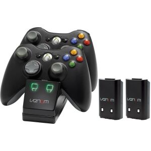 Venom VS2891 Xbox 360 Dual Charging Dock with Batteries - Gaming