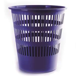 Donau 16 liter blue plastic trash can with grid design - Felmosó, Clothes Dryer, Trash can, Paper Towel and Household wipes