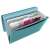 Esselte Colour`Ice A4 blue 6-pocket expanding file open, showing the pockets and labels