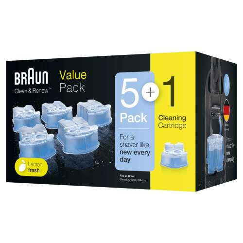 Braun Clean & Renew 5+1 kék tisztítópatron