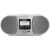 Vorderansicht des Technisat DigitRadio 1990 CD DAB+ Bluetooth Radios in Silber