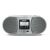 Technisat DigitRadio 1990 CD DAB+ Bluetooth Radio - Silber, Vorderansicht