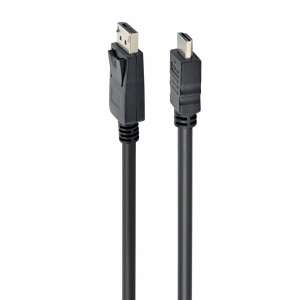 Kabel Gembird CC-DP-HDMI-10M DisplayPort do HDMI (nie dwukierunkowy), 10 m, czarny 88720432 - Konwerter DisplayPort