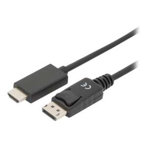 Cablu ASM AK-340303-020-S DisplayPort la HDMI, 2m, negru - Porturi Display