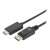 Cablu ASM AK-340303-020-S DisplayPort la HDMI, 2m, negru