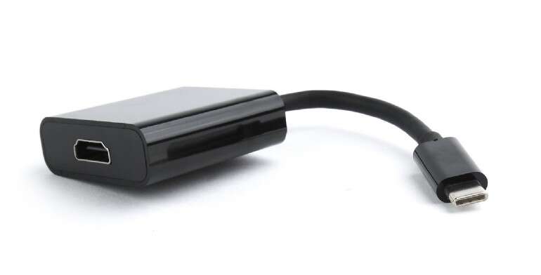 Gembird USB-C és HDMI fekete átalakító adapter