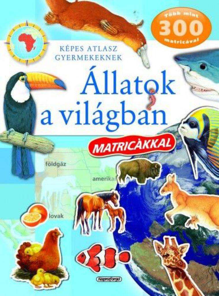 Állatok a világban matricákka