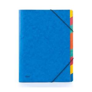 DONAU A4 9-part blue elastic folder with colored tabs - Elastic folder