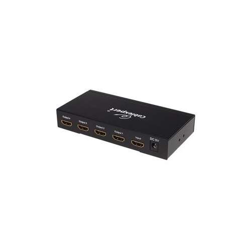 HDMI разделител Cablexpert, 4 порта, 4K, 30Hz, HDCP 1.4