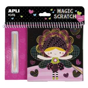 APLI Magic Scratch Fairies varázsfüzet tündér mintákkal 58462149 Foglalkoztató füzet, kifestő-színező