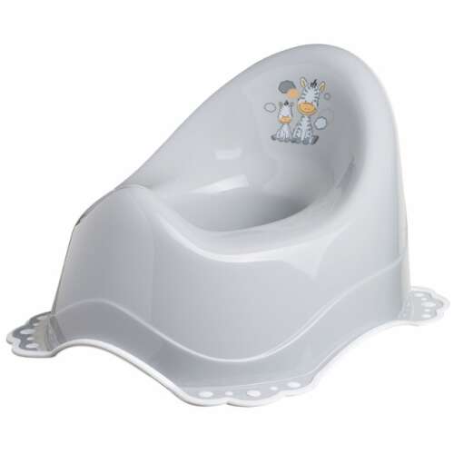 Maltex non-slip potty with zebra design in grey