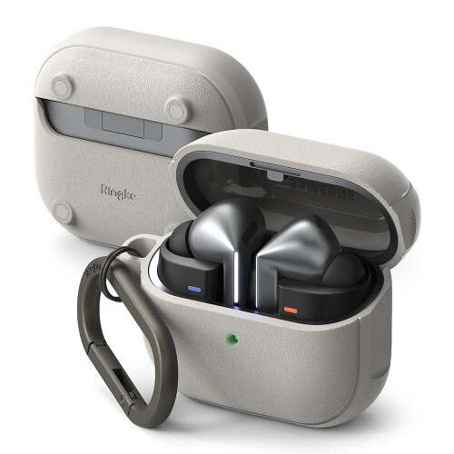 Etui Ringke Onyx Magnetic do Samsung Galaxy Buds 3/3 Pro - Ciepły szary