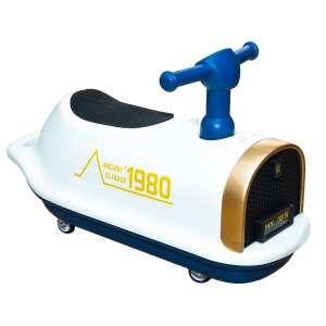 White and blue Ancient Classics 1980 ride-on toy car for kids, no pedals - Baby Walker