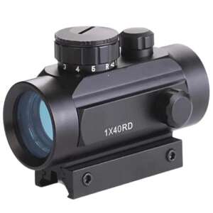 Red Dot 1x40 sight for rifles, with adjustable brightness and red/green dot - Hunting