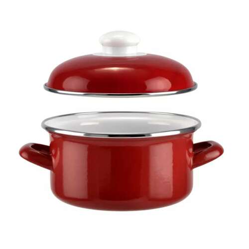 Perfect Home Zománcozott Lábas - Piros - 20 cm - 3 l