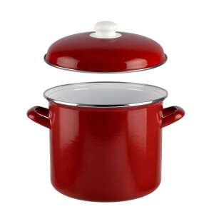 Perfect Home Zománcozott Fazék - 24 cm - 8,6 l - Piros