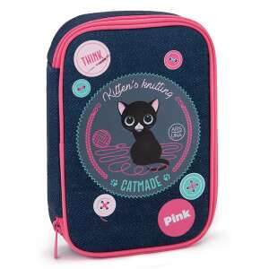 Ars Una Think Pink tolltartó cica kötés mintával - Ars Una Tolltartó