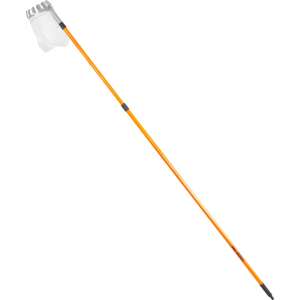 STREND PRO Telescopic Fruit Picker, 3m, 155mm, Orange Handle, White Bag - Fruit Picker