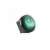 AKV 02 illuminated rocker switch, 1 circuit - 2 positions, 12 V, green, round