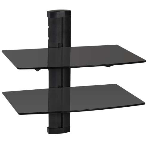 Wall Shelf with 2 Levels for DVD Player, 45 x 42 x 30 cm 105623709