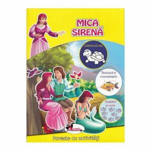 Poveste cu activitati - Mica Sirena (Activity Book - The Little Mermaid) - in Romanian language