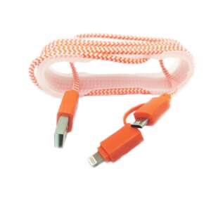 MRG M-173 adatkábel, 2 az 1-ben, Iphone 5/6 + Micro USB, Piros 105627344 - Lightning kábel
