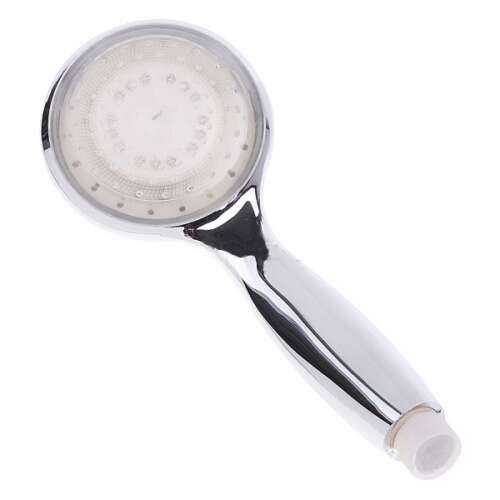 MRG MYC8115 LED shower head, chrome, multicolor, water powered