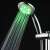 MRG MYC8115 LED shower head with green LED lights, water flowing
