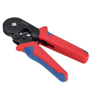 MRG MHSC8 6-4A Crimping Pliers, red and blue handles, black metal head - Pliers