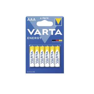 6 Pack Varta Energy AAA Alkaline Batteries - Varta Battery