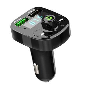 MRG MCS10 Bluetooth FM Transmitter with dual USB charger, black - Transmitter