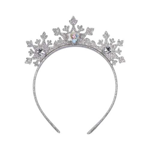 Frozen Elsa Schneeflocken-Haarreif, silberner Glitzer, Mädchen-Haarschmuck