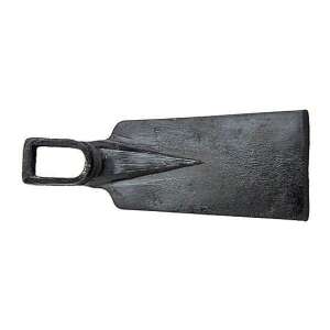 Black garden hoe with a square handle - Garden