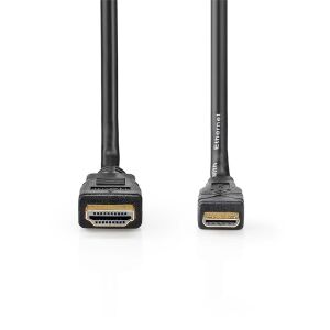 Nedis Nagy Sebességű HDMI - Mini HDMI kábel, 1.5m, Fekete - HDMI kábel