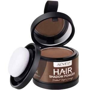 Aliver Pudră de umbră pentru păr, Maro deschis, Acoperire instantanee a rădăcinilor, 4g - Vopsele de păr