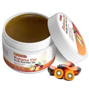 Hualijia Batana Oil Ulei pentru scalp și păr, 120g/4.2 fl oz, 100% pur și organic, ulei Batana brut, pentru creșterea părului, repararea părului și întărirea părului - Ulei de păr
