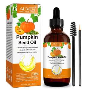 Ulei premium din Seminte de Dovleac 100% Natural, Impotriva Caderii Parului, Efect Antioxidant, Regenerator, Anti-rid, Aliver 120 ml