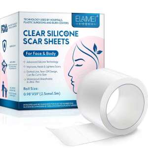 Silicone Gel Roller for Concealing Scars on the Face or Body, Reusable Patch, 2.5 cm x 1.5 m, Elaimei 105661418 - Face and eye contour cream