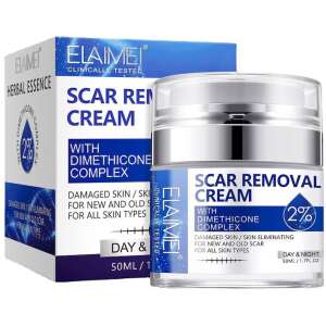 Elaimei Scar Removal Cream with Dimethicone Complex 2%, 50ml, clinically tested, for all skin types, day and night use - Face and eye contour cream