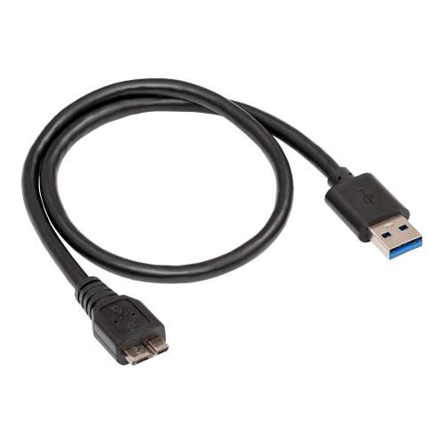 Akyga AK-USB-26 USB-A to Micro USB SuperSpeed 3.0 Data Cable - Black (0.5m)