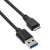 Akyga AK-USB-26 USB-A to Micro USB SuperSpeed 3.0 Data Cable - Black (0.5m)