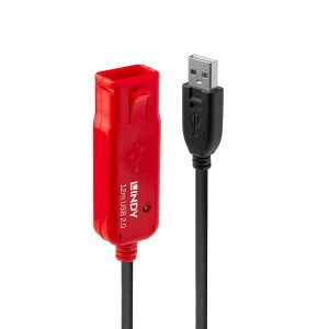 Lindy 12m USB 2.0 Aktívny Predlžovací Kábel Pro - USB káble