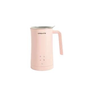 CREATE tejhabosító, Stúdió, űrtartalom 580 ml, tejhab 350 ml, 4 funkció, automata leállítás, érintőképernyős vezérlőpanel, Teflon belső, ideális cappuccino/latte/forró csokoládéhoz, pasztell