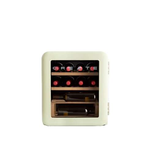 CREATE Retro borhűtő, 12 palackos, pasztellzöld