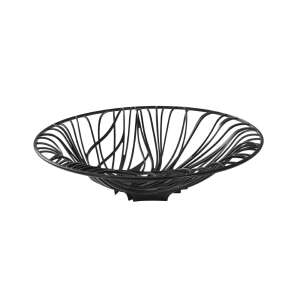 Casa Bugatti Flora black fruit bowl, 40 cm diameter - Fruit basket