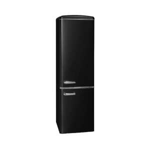 Exquisit Retro Exquisite refrigerator freezer, black, 244 liters - Exquisit