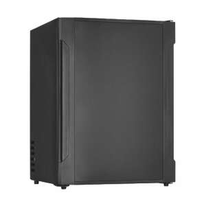 Exquisit mini fridge, black, front view - Exquisit